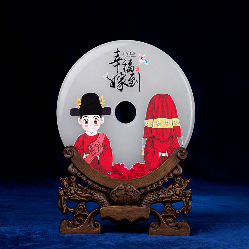 玉平安扣-結(jié)婚紀(jì)念品-圖案及l(fā)ogo可任意定制 玉平安扣-結(jié)婚紀(jì)念品-圖案及l(fā)ogo可任意定制